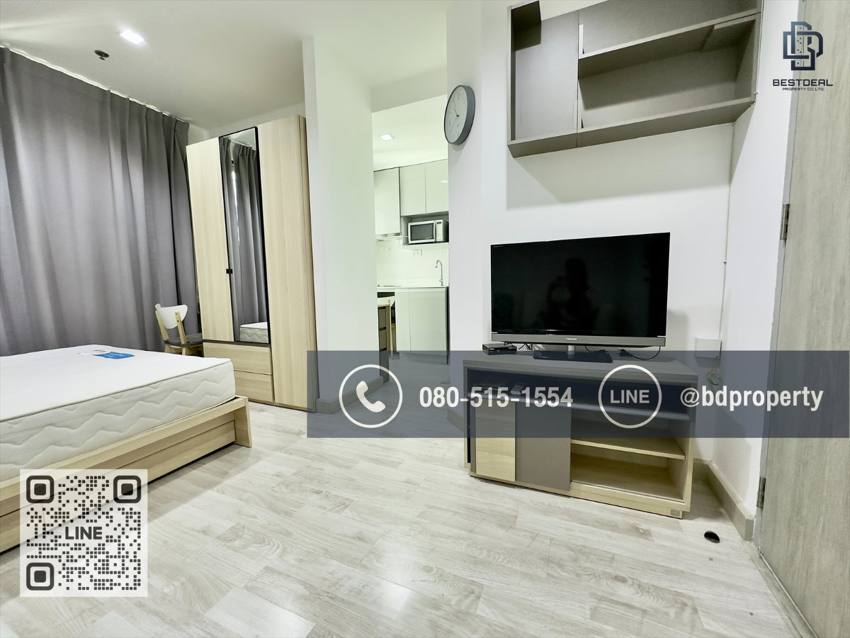 รูป Bestdeal ให้เช่า Studio 22ตรม.ราคา 13,000/เดือนเท่านั้น เฟอร์นิเจอร์และเครื่องใช้ไฟฟ้าครบ “IDEO MOBI RAMA 9” ใกล้MRT และ เซ็นทรัลพระราม 9 เพียง 80 ม. - รูปที่ 3/11