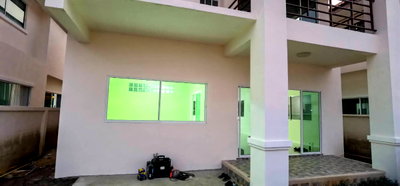 Houses for sale Bangkok : For sale: Two-story detached house, 53 sq.wa., under mortgage, Crystal Village, Chalong Krung Road, Soi Wat U Taphao, , Bangkok.