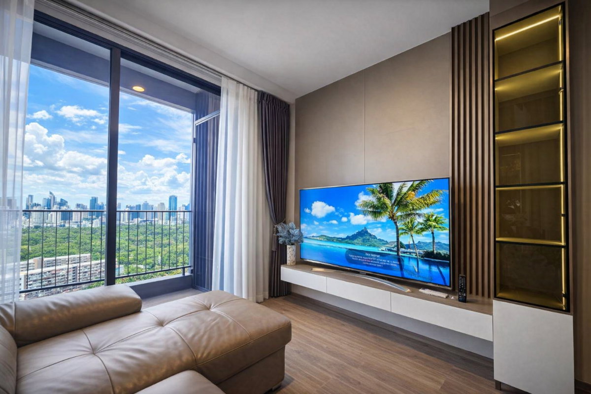 รูป ให้เช่าคอนโด เดอะ คราวน์ เรสซิเดนซ์ (45 ตร.ม.) 1 ห้องนอน 1 ห้องน้ำ วิวสวนเบญจกิติ  - รูปที่ 2/28