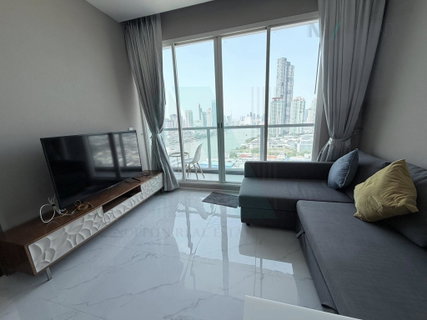รูปภาพ ให้เช่าคอนโด แม่น้ำ เรสซิเดนท์ อาคาร A1 ชั้น 16 1 ห้องนอน ขนาด 48.00 ตรม ใกล้ เอเชียทีค