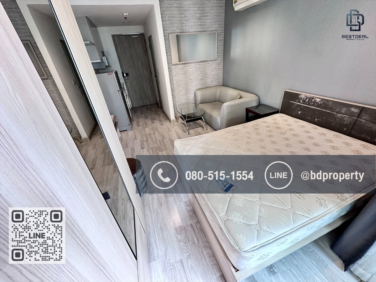 รูป Bestdeal ให้เช่า Studio 22ตรม.ราคา 13,000/เดือนเท่านั้น เฟอร์นิเจอร์และเครื่องใช้ไฟฟ้าครบ “IDEO MOBI RAMA 9” ใกล้MRT และ เซ็นทรัลพระราม 9 เพียง 80 ม. - รูปที่ 6/11