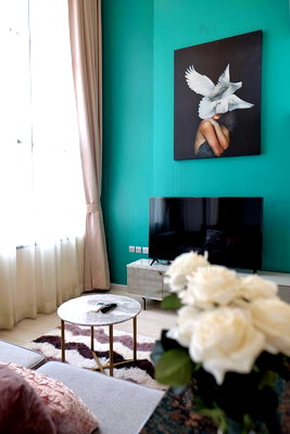 คอนโดให้เช่า : 🚩 ให้เช่าคอนโด ไนท์บริดจ์ ไพร์ม สาทร อาคาร 1 ชั้น 27 Duplex ขนาด 37 ตรม ใกล้ Empire Tower