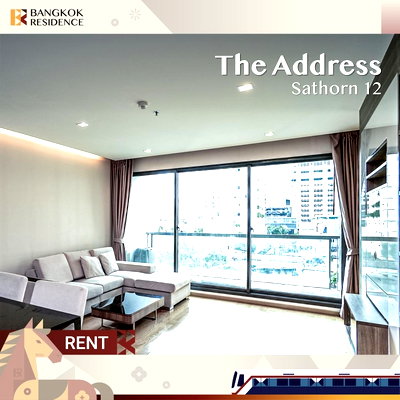 เช่าคอนโด BTS เซนต์หลุยส์ :  เช่าคอนโด 💚 The Address Sathorn 12 💚 2นอน 75.66ตรม  36k ห้องสวย เฟอร์ครบ ใกล้ BTS เซนต์หลุยส์ 