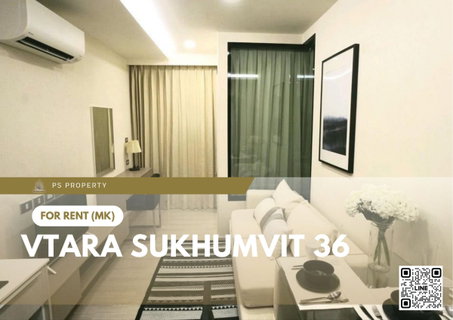 รูปภาพ ให้เช่า 📍 Vtara Sukhumvit 36 📍 เฟอร์นิเจอร์ และ เครื่องใช้ไฟฟ้าครบ ใกล้ BTS ทองหล่อ