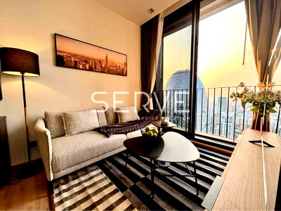 Condos for rent  Ari : 1 Bed Large Room Super High Fl 35+ City View Fully furnished Good Location Close To BTS Ari station  @  Noble Around Ari