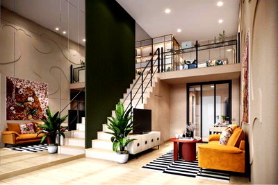 ขายคอนโด : ✅ห้องLoft วิวแม่น้ำ FLO BY SANSIRI ห้องหลุดดาวน์ ชั้นสูง 