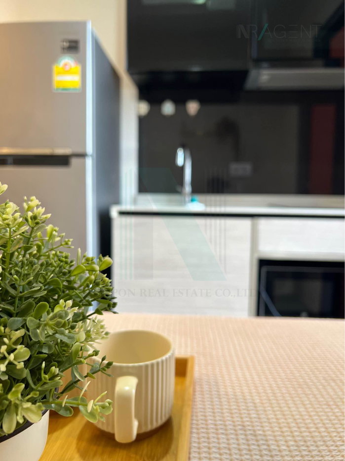 รูป 🚩 ให้เช่าคอนโด เดอะ เบส การ์เดน-พระราม 9 อาคาร 1 ชั้น 17 1 ห้องนอน ขนาด 27 ตรม ใกล้ A-Link Square - รูปที่ 8/8