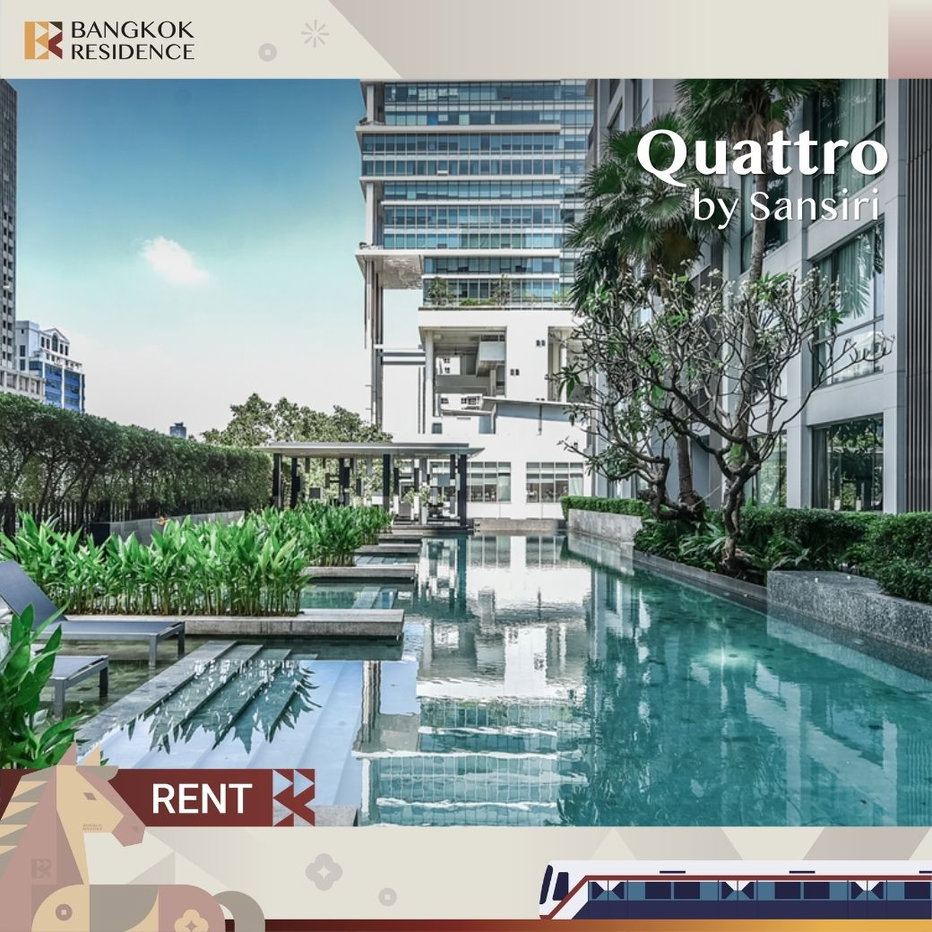 รูป  Quattro by Sansiri 🌆 ยูนิต 1 นอน ราคาดีที่สุด💎ใกล้ BTS ทองหล่อ  - รูปที่ 1/6