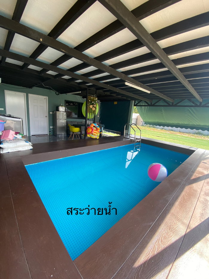 รูป ให้เช่าบ้านพร้อมสระว่ายน้ำ พื้นที่กว้าง100ตรว. พร้อมเฟอร์นิเจอร์และเครื่องใช้ไฟฟ้าครบ เข้าอยู่ได้ เมษายน ใกล้สุวรรณภูมิ  - รูปที่ 9/17