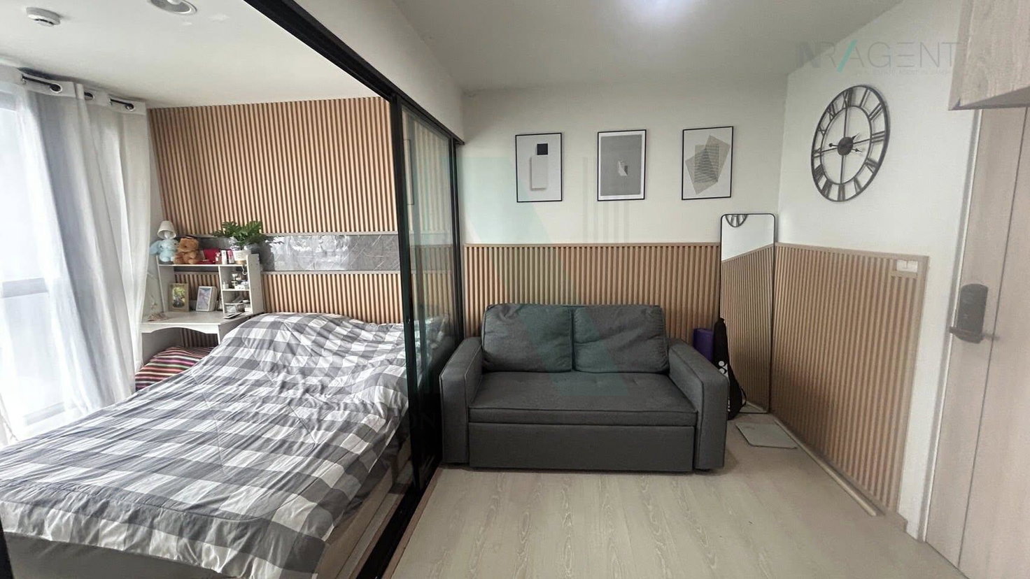 รูป 🎉 ให้เช่าคอนโด ดิ เอ็กซ์เซล กรูฟ อาคาร 1 ชั้น 4 1 ห้องนอน ขนาด 24 ตรม ใกล้ ท็อปส์เดลี่มินิซุปเปอร์ลาซาล - รูปที่ 3/8