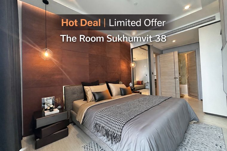 🔥Hot Deal🔥 𝐓𝐡𝐞 𝐑𝐨𝐨𝐦 สุขุมวิท 𝟑𝟖 คอนโดกลางสุขุมวิท 1 ห้องนอน พร้อมเข้าอยู่ เพียง 7.5 ลบ.*