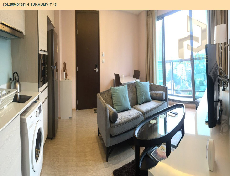 รูป DL26040126 ให้เช่าคอนโด เอช สุขุมวิท 43 (H Sukhumvit 43) ใกล้ BTS พร้อมพงษ์ พร้อมเข้าอยู่ โทรด่วน 0800343450 LineID @655ebbvc - รูปที่ 3/6