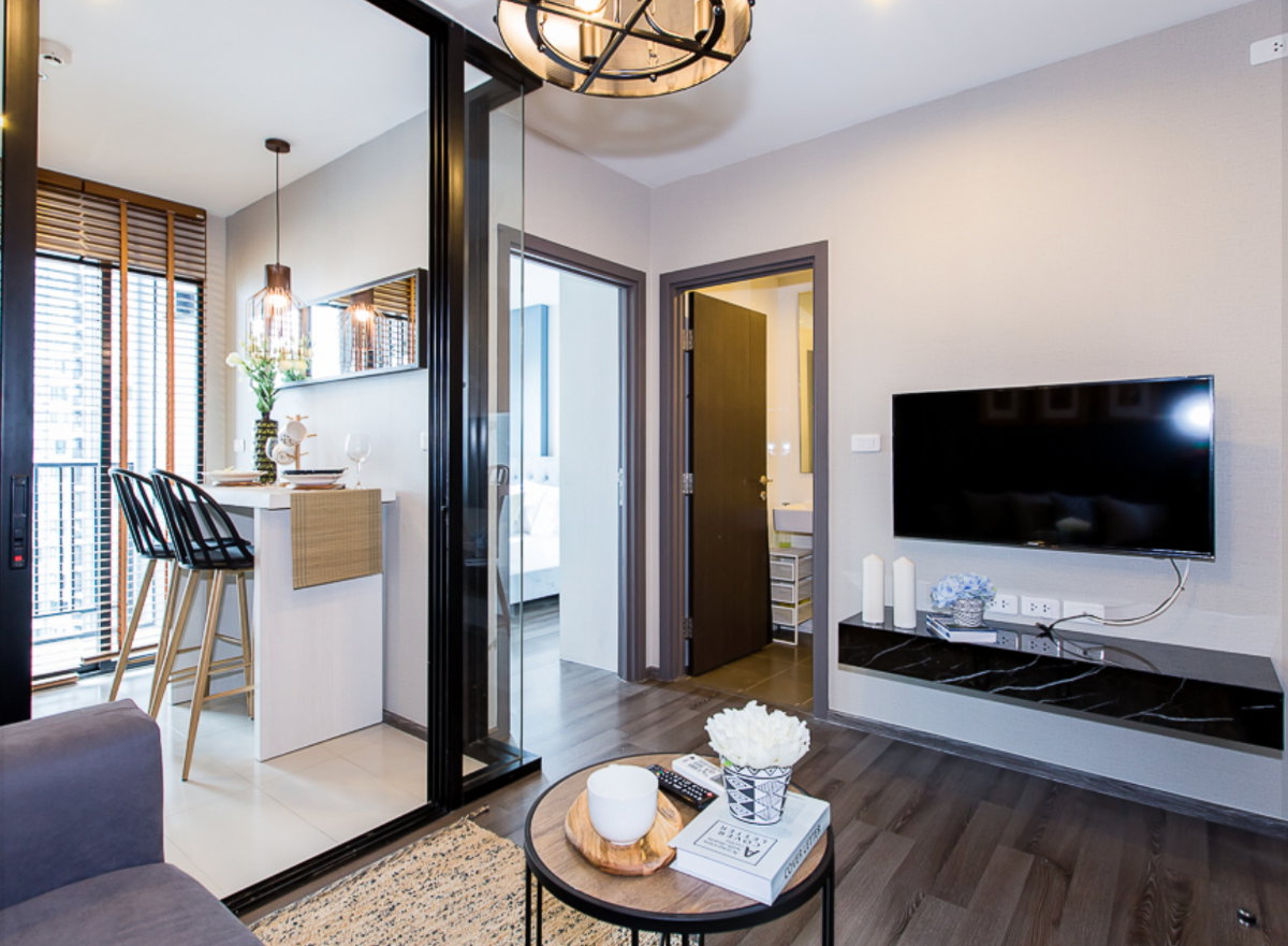 รูป ว่างพร้อมอยู่ The base park east. 1นอน 30ตร.ม. Line id: @pfagent - รูปที่ 1/6