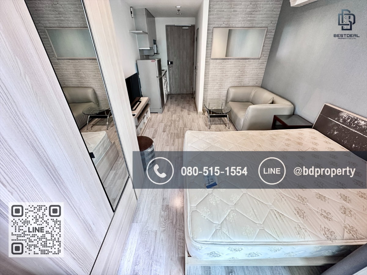 รูป Bestdeal ให้เช่า Studio 22ตรม.ราคา 13,000/เดือนเท่านั้น เฟอร์นิเจอร์และเครื่องใช้ไฟฟ้าครบ “IDEO MOBI RAMA 9” ใกล้MRT และ เซ็นทรัลพระราม 9 เพียง 80 ม. - รูปที่ 5/11