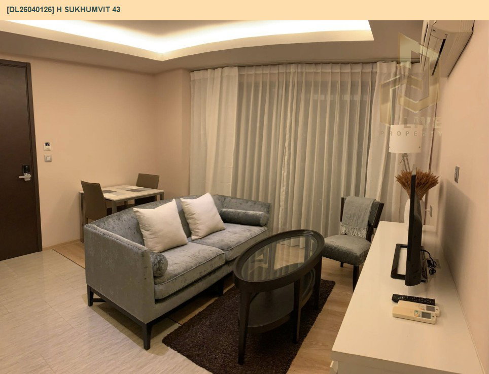 รูป DL26040126 ให้เช่าคอนโด เอช สุขุมวิท 43 (H Sukhumvit 43) ใกล้ BTS พร้อมพงษ์ พร้อมเข้าอยู่ โทรด่วน 0800343450 LineID @655ebbvc - รูปที่ 2/6