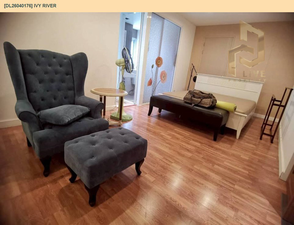 รูป DL26040176 ให้เช่าคอนโด ไอวี่ ริเวอร์ (Ivy River) ใกล้ BTS ตลาดพลู พร้อมเข้าอยู่ โทรด่วน 0842740999 LineID @523dslwi - รูปที่ 2/8