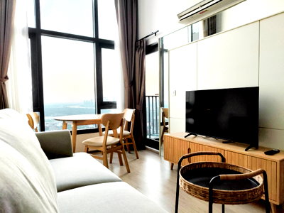 Condos for rent : 2-Bedroom Condo for Rent – Near MRT Queen Sirikit National Convention Centre | Life Rama 4-Asoke | Bang Krachao View