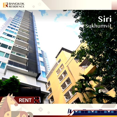 Condos for rent :  Siri at Sukhumvit 💎 3-bedroom, 110 sq.m., 70k ⚡️ High floor, Near BTS Thong Lo 