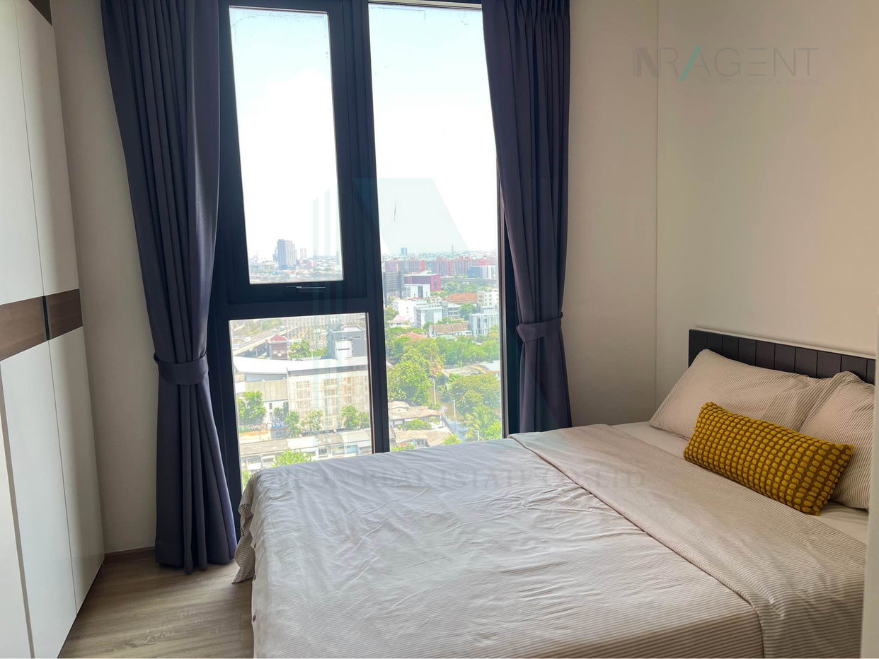 รูป 🚩 ให้เช่าคอนโด เดอะ เบส การ์เดน-พระราม 9 อาคาร 1 ชั้น 17 1 ห้องนอน ขนาด 27 ตรม ใกล้ A-Link Square - รูปที่ 3/8