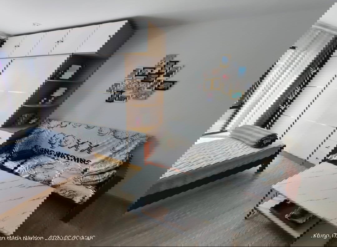 รูป ให้เช่าห้องแต่งพร้อม เฟอร์ครบ ห้องใหญ่ วิวดี ราคาถูก ใกล้ ARL และ MRT สถานีหัวหมาก - รูปที่ 7/15