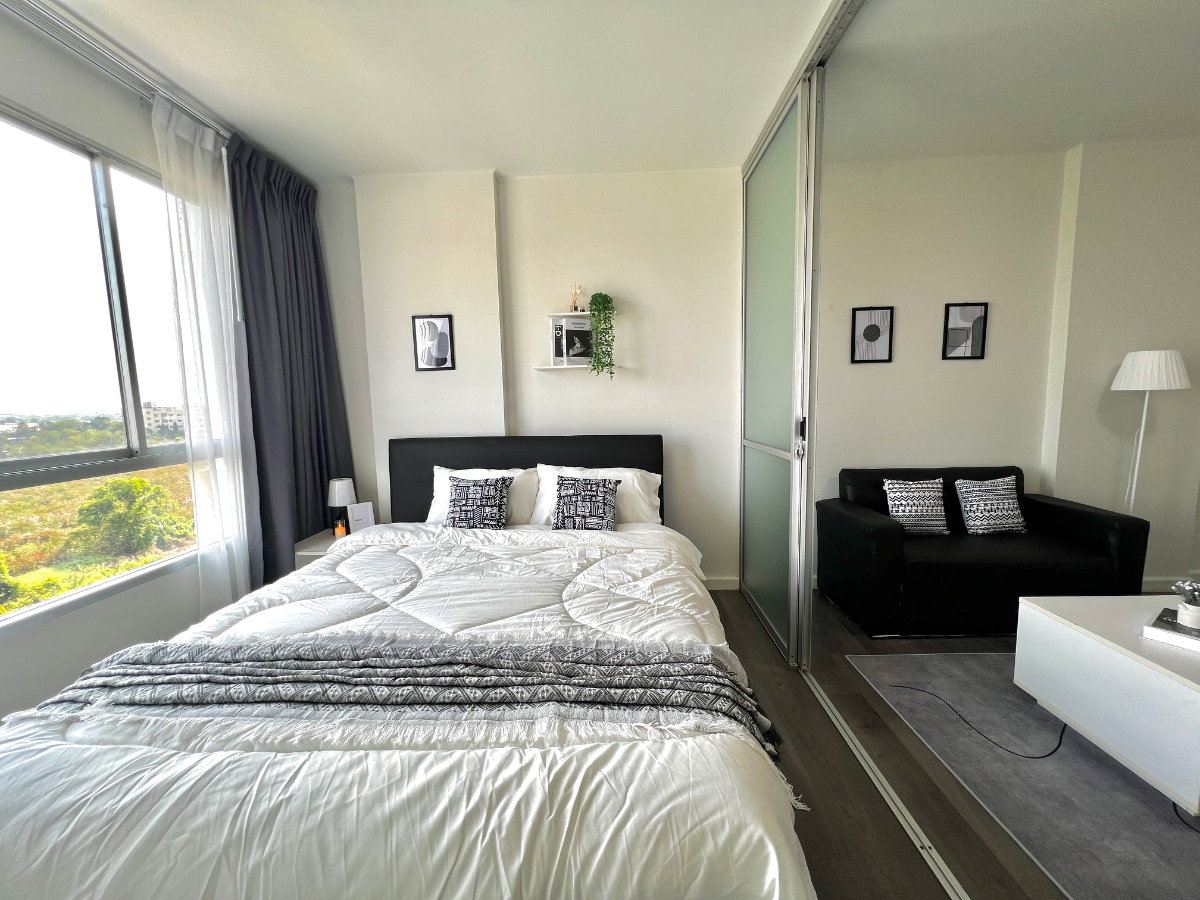 รูป 🌈𝐒𝐏𝐄𝐂𝐈𝐀𝐋 𝐃𝐈𝐒𝐂𝐎𝐔𝐍𝐓✨ให้เช่าดี คอนโด แคมปัส รีสอร์ท บางนา [เฟอร์นิเจอร์ใหม่ + มีเครื่องซักผ้า] ID LINE: atccity 💻 - รูปที่ 1/6