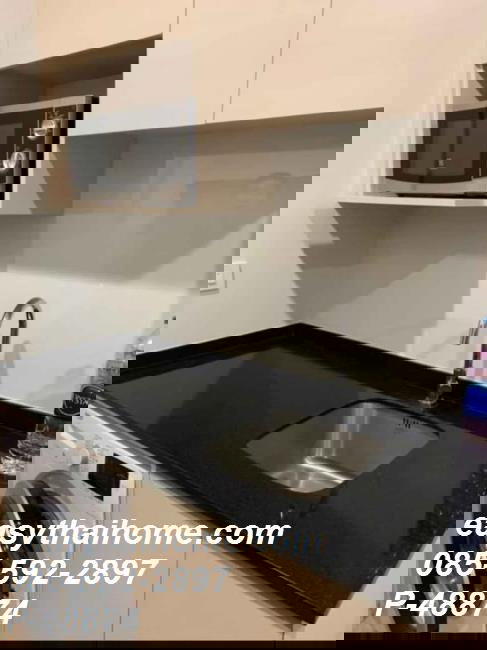 รูป [คอนโดให้เช่า ห้วยขวาง ชั้น 15 P-48874] โนเบิล รีวอลฟ์ รัชดา ใกล้ MRT ศูนย์วัฒนธรรม ราคา 17,000 บาท | line @easythaihome 085-592-2897 - รูปที่ 7/9