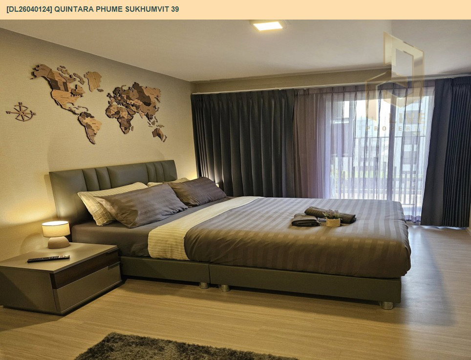 รูป DL26040124 ให้เช่าคอนโด ควินทารา ภูม สุขุมวิท 39 (Quintara Phume Sukhumvit 39) ใกล้ BTS พร้อมพงษ์ พร้อมเข้าอยู่ โทรด่วน 0653619502 LineID @897iyzll - รูปที่ 4/5