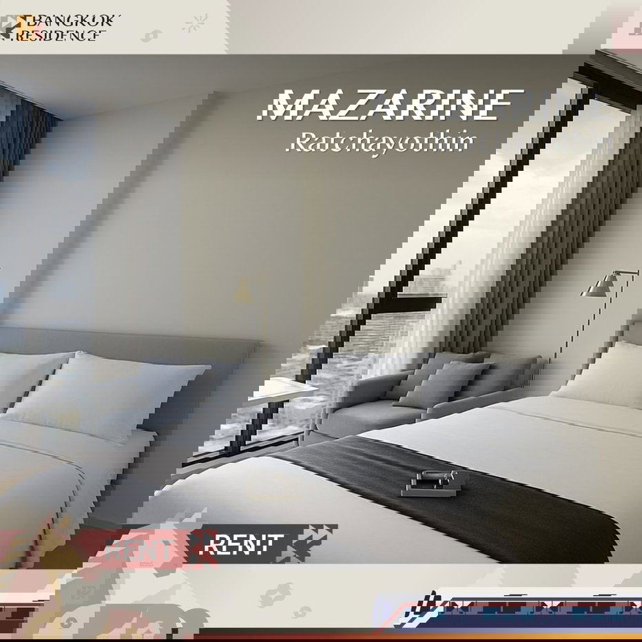 รูป เช่าคอนโด 🌈 MAZARINE Ratchayothin ติด BTS รัชโยธิน 1 นอน 27ตรม 21K 💎 ห้องสวย ราคาคุ้ม  - รูปที่ 1/6