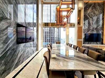 คอนโดให้เช่า : 💎For rent Penthouse Luxury Duplex Condo  📍 The Esse At Singha Complex  📍  Rent Prices   450,000/ month. 