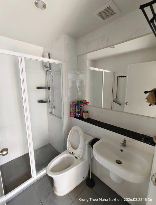 รูป ให้เช่าห้องแต่งพร้อม เฟอร์ครบ ห้องใหญ่ วิวดี ราคาถูก ใกล้ ARL และ MRT สถานีหัวหมาก - รูปที่ 13/15