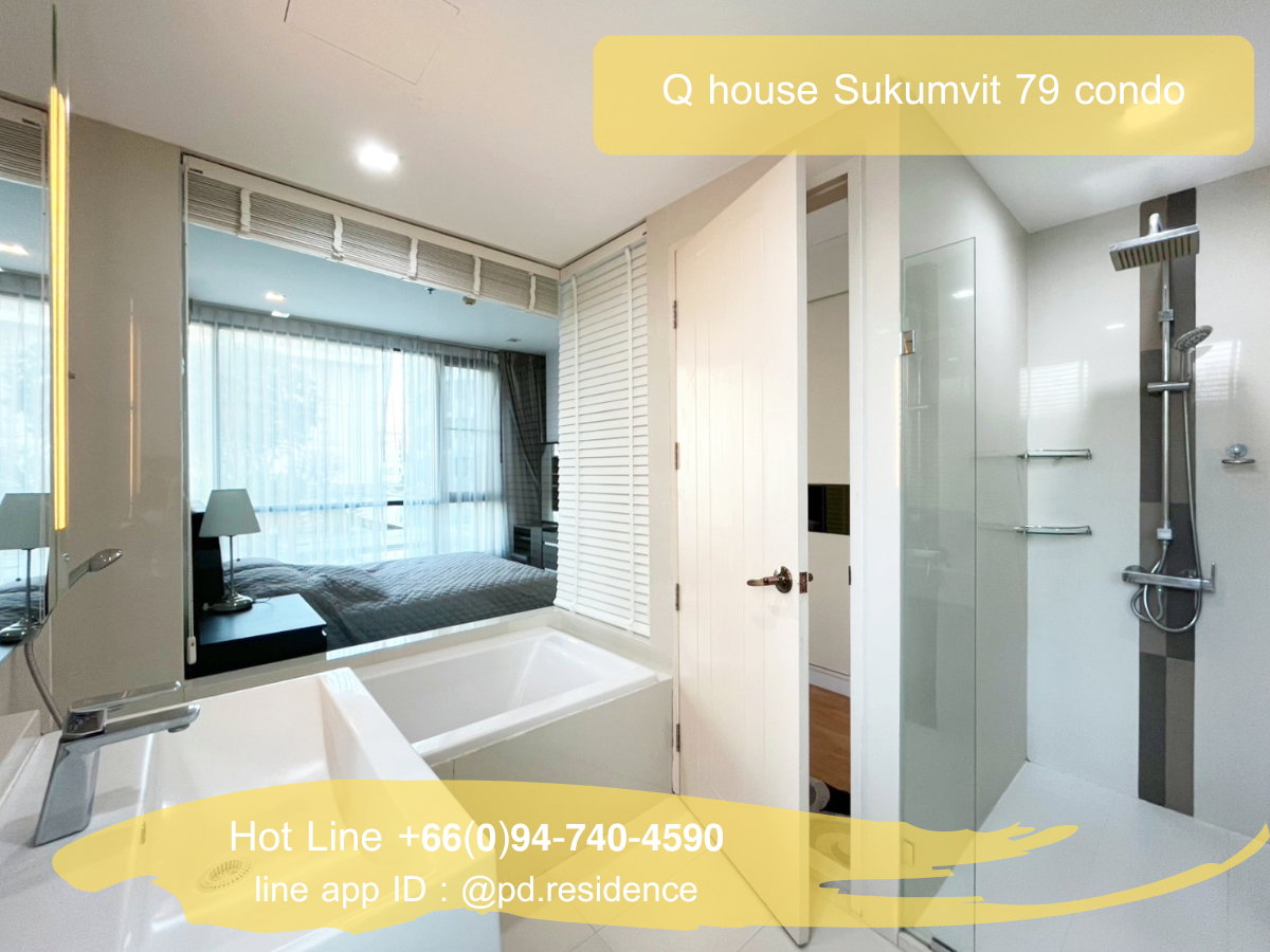 รูป 🅵🅾️🆁 🆁🅴🅽🆃 𝗤 𝗛𝗼𝘂𝘀𝗲 𝗦𝘂𝗸𝗵𝘂𝗺𝘃𝗶𝘁 𝟳𝟵 2 ห้องนอน 2 ห้องน้ำ  ขนาด 60 ตร.ม. 35,000 บาท / เดือน - รูปที่ 5/12