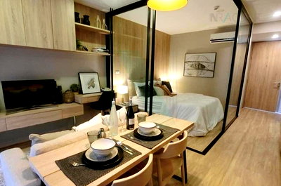 Condos for rent : For Rent Condo BLOSSOM CONDO @ SATHORN-CHAROENRAT Building C, Floor 2,1 bed room, Room size 30.00 sqm
