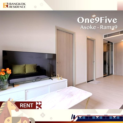 Condos for rent :  Condo for Rent 💛 One9Five Asoke-Rama9 near MRT Rama 9, 1BR 42sqm 29K 🔥 Stunning Unit, Great Price 