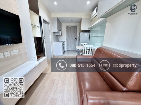 Bestdeal ให้เช่า 1 ห้องนอน 31ตรม.ราคา 16,000/เดือนเท่านั้น เฟอร์นิเจอร์และเครื่องใช้ไฟฟ้าครบ“IDEO MOBI RAMA 9” ใกล้MRT และ เซ็นทรัลพระราม 9