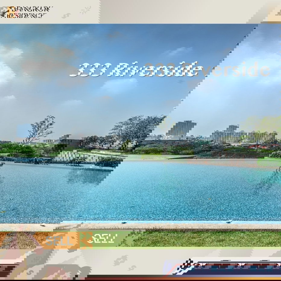 รูป 🌇 ขายคอนโด 333 Riverside ราคาดี ทิศเหนือ วิวแม่น้ำเจ้าพระยา ใกล้ MRT บางโพ - รูปที่ 1/5