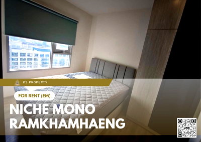 Condos for rent : For Rent ✨ Niche Mono Ramkhamhaeng ✨ Fully furnished with appliances. Near The Mall Bangkapi.