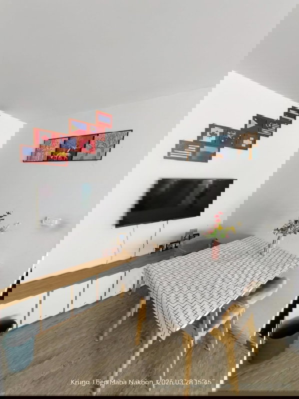 รูป ให้เช่าห้องแต่งพร้อม เฟอร์ครบ ห้องใหญ่ วิวดี ราคาถูก ใกล้ ARL และ MRT สถานีหัวหมาก - รูปที่ 10/15