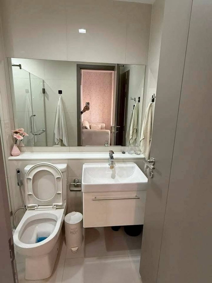 รูป ให้เช่า 🔥 Life Asoke Hype 🔥 เฟอร์นิเจอร์ และ เครื่องใช้ไฟฟ้าครบ ใกล้ Airport Link มักกะสัน - รูปที่ 13/14