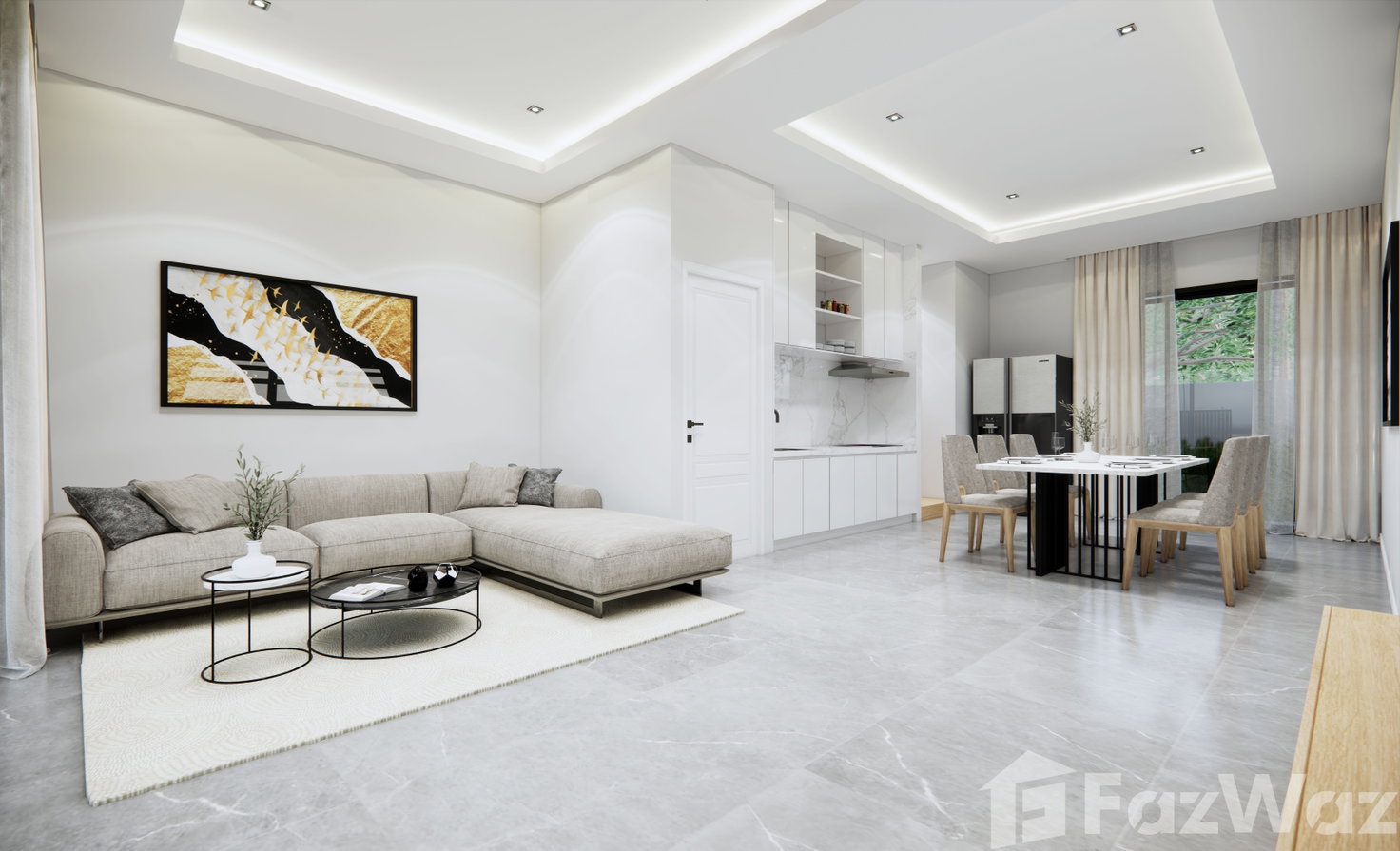 รูป ขาย ทาวน์เฮ้าส์ 3 ห้องนอน ในโครงการ คอลเลจ วิลล่า 5702271 - รูปที่ 2/12