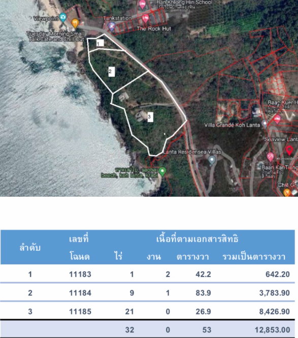 รูป ขายที่ดินอ่าวกันเตียง 32 ไร่ แปลงพิเศษหายาก ติดทะเลอันดามัน ตำบลเกาะลันตา อำเภอเกาะลันตา จังหวัดกระบี่ - รูปที่ 9/12