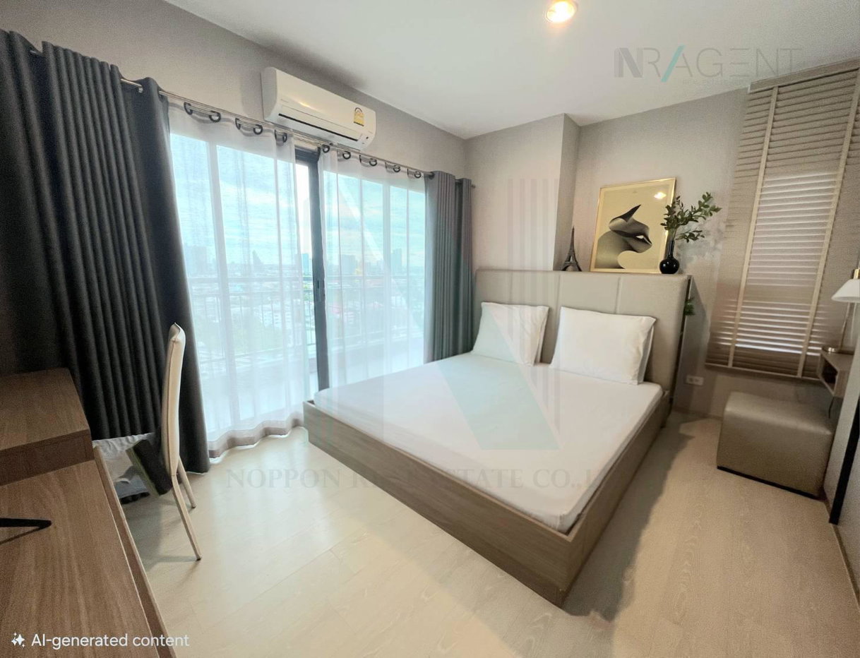 รูป ให้เช่าคอนโด ไอดีโอ ท่าพระ อินเตอร์เชนจ์ อาคาร 1 ชั้น 19 2 ห้องนอน ขนาด 63 ตรม ใกล้ ตลาดพลู - รูปที่ 3/8