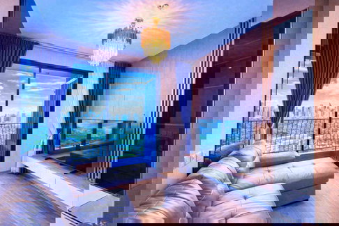 ให้เช่าคอนโด เดอะ คราวน์ เรสซิเดนซ์ (45 ตร.ม.) 1 ห้องนอน 1 ห้องน้ำ วิวสวนเบญจกิติ 