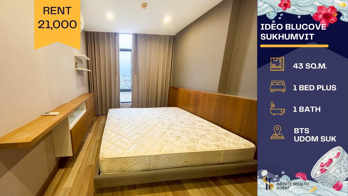 รูป ✨ ห้องน่ารัก เจ้าของใจดี อยู่สบาย ใกล้ BTS อุดมสุขสุด ๆ 💖 🏙️ Ideo Blucove Sukhumvit | พร้อมเข้าอยู่ - รูปที่ 1/9