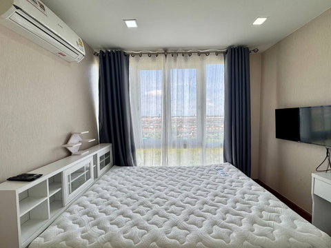 ให้เช่า✈️คอนโดแอร์ลิงค์ เรสซิเดนซ์ เฟสใหม่ ✨ 2 นอน 2 น้ำ ❤️ ขนาด  47 ตารางเมตร แอร์ 3 เครื่อง เครื่องใช้ไฟฟ้้าและเฟอร์นิเจอร์บิ้วอิน ✨