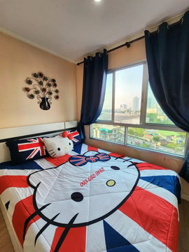 🍒🍒🍒 ให้เช่าคอนโด ลุมพินี วิลล์ ราษฎร์บูรณะ-ริเวอร์วิว (( 33 ตรม / 7999 ต่อเดือน / ติดวอล์เปเปอร์ โคมไฟระย้า / วิวแม่น้ำ )) ห่าง ICON SIAM 5 นาที