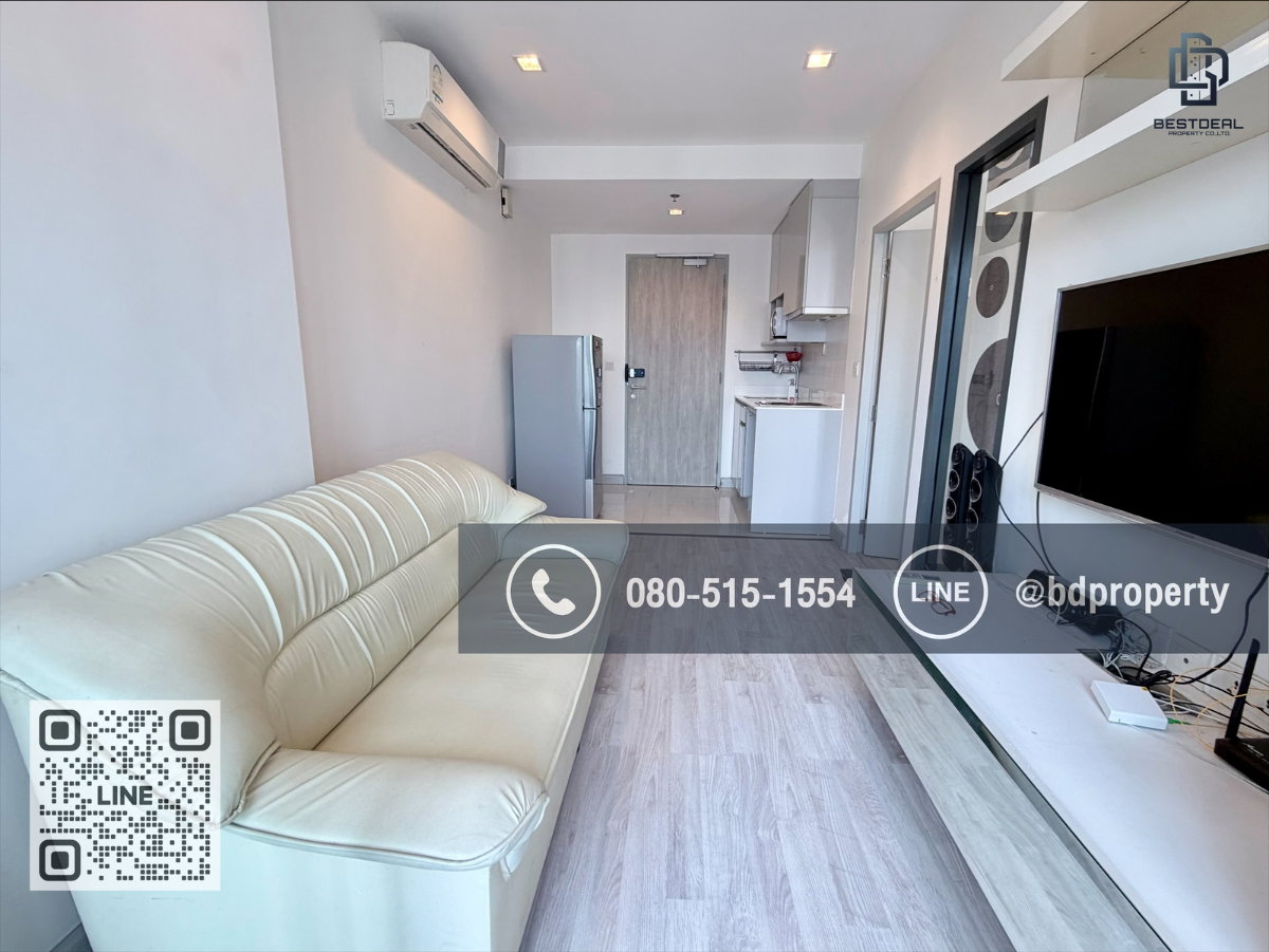 รูป Bestdeal ให้เช่า 1 ห้องนอน 31ตรม.ราคา 15,000/เดือนเท่านั้น เฟอร์นิเจอร์และเครื่องใช้ไฟฟ้าครบ“IDEO MOBI RAMA 9” ใกล้MRT และ เซ็นทรัลพระราม 9 - รูปที่ 1/11