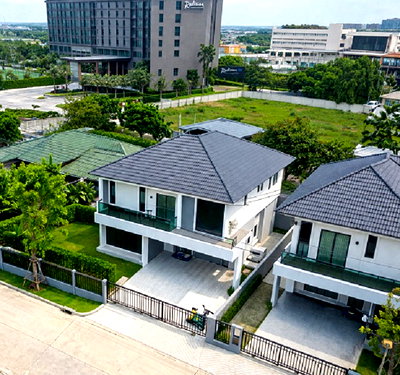 เช่าบ้านเดี่ยว วิทยาลัยพยาบาลทหารอากาศ : สนามบินดอนเมือง ช่างอากาศอุทิศ บ้านเดี่ยว 2 ชั้น 4 นอน 5 น้ำ ใกล้ รร.นานาชาติ Harrow 800 ม. สนามบินดอนเมือง 100 ตร.ว.252 ตร.ม.บ้านหลังมุม