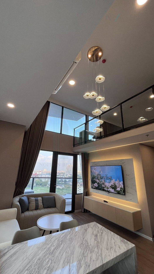 รูป 📌 ให้เช่าคอนโด ไซมิส พระราม 9 อาคาร B ชั้น 8 Duplex 2 ห้องนอน ขนาด 63 ตรม ใกล้ MRT พระราม 9 - รูปที่ 1/8