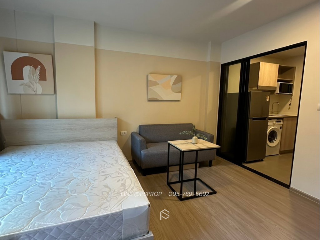 รูป คอนโดเช่าบางเเสน ใกล้ตลาดปาร์คอิน Dcondo sense ✅ พร้อมเข้าอยู่ #CR0408 - รูปที่ 6/9