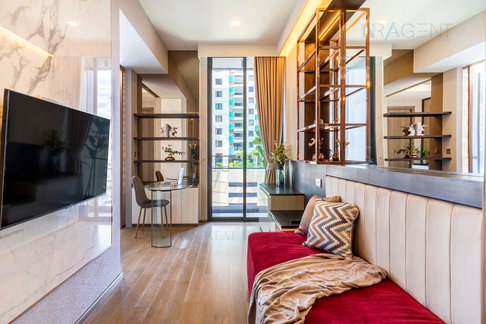 🚩Best room!🚩 For rent condo CELES ASOKE Building 1, Floor 12,1 bed room, Room size 42.00 sqm